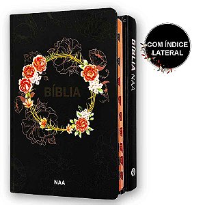 Bíblia Sagrada Feminina Com Índice Jovem NAA | Flores Preta