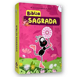Bíblia Sagrada Infantil Smilinguido Rosa | NTLH | Brochura