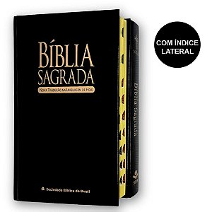 Bíblia Sagrada NTLH Capa Dura Preta | Com Índice - SBB