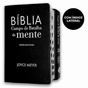 Bíblia Campo De Batalha Da Mente Com Índice Grande Preta
