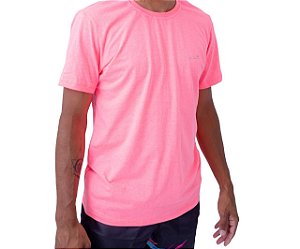 Camiseta básica rosa neon