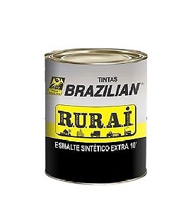 ESMALTE SINTETICO RURAI EXTRA PRETO FOSCO 900ML - BRAZILIAN