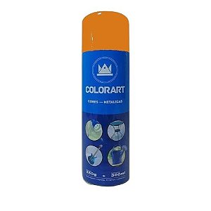 SPRAY LARANJA METALICO 300ML - COLORART