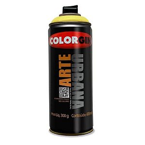 SPRAY ARTE URBANA AMARELO CANARIO 912 400ml  COLORGIN