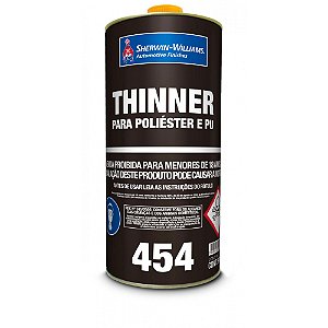 THINNER 454 PARA POLIESTER E POLIURETANO 900ML - LAZZURIL