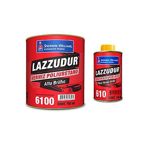 VERNIZ POLIURETANO 6100 750ML + ENDURECEDOR 150ML - LAZZURIL