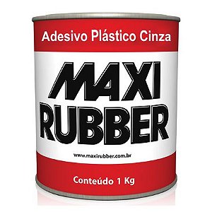 ADESIVO PLÁSTICO CINZA 1kg - MAXI RUBBER