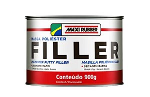 MASSA POLIESTER FILLER 900GR - MAXI RUBBER