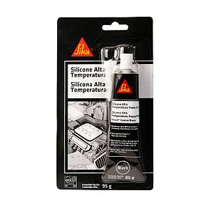 Gasket Silicone Alta Temperatura Preto Sikasil 95gr Blister Sika