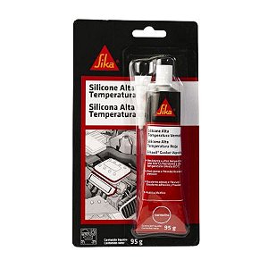 Gasket Silicone Alta Temperatura Vermelho Sikasil 95gr Blister Sika