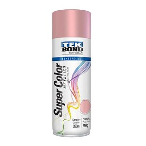 TINTA EM SPRAY ROSA MILLENNIAL METALICO 350ML - TEKBOND