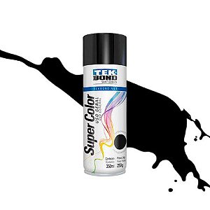 TINTA EM SPRAY PRETO BRILHANTE 350ML - TEKBOND