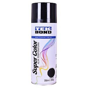 TINTA EM SPRAY PRETO FOSCO ALTA TEMPERATURA 350ML - TEKBOND