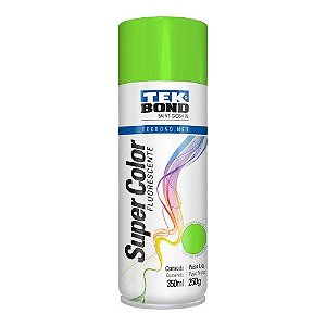 TINTA EM SPRAY VERDE FLUORESCENTE  350ML - TEKBOND