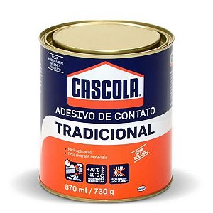 COLA TRADICIONAL  SEM TOLUOL 870ML - CASCOLA