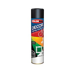 DECOR SPRAY PRETO FOSCO 350ML - COLORGIN