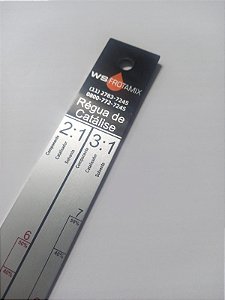 REGUA DE ALUMINIO PARA CATALISE E DILUIÇÃO FROTAMIX