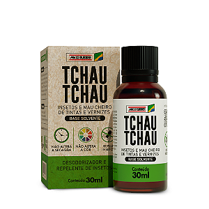 Repelente de insetos e Desodorizador de tintas e vernizes Tchau Tchau 30ml Maxi Rubber