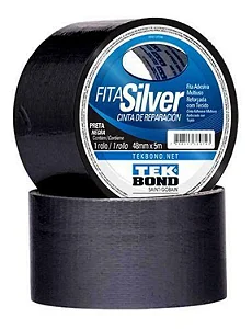 FITA SILVER PRETA 48MMX5M TEK BOND