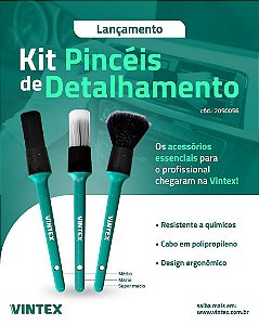 Kit pinceis de detalhamento médio super macio vintex by Vonixx