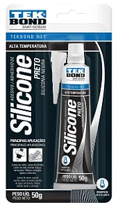 SILICONE ALTA TEMPERATURA - TEK BOND (SELECIONE A QUANTIDADE E COR )