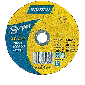 DISCO CORTE SUPER AR 312 10X1/8X3/4" 254X3,2X19,05MM NORTON