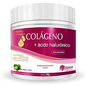 Colágeno Verisol Hidrolisado com Ácido Hialurônico Sabor Limão - Vitadd