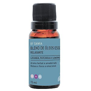 Blend de Óleos Essenciais Relaxante 100% Puro 15ml - By Samia