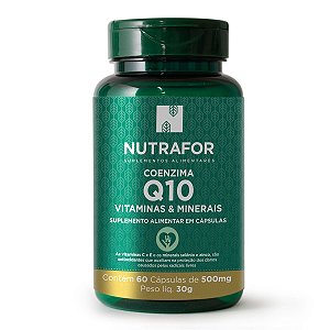 Coenzima Q10 Coq10 500mg 60 Cáps - Nutrafor