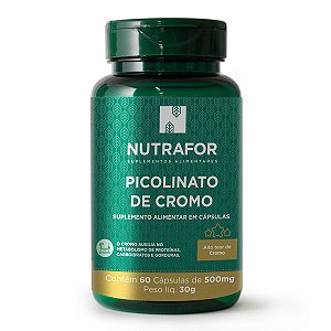 Picolinato de Cromo 500mg 60 Cáps - Nutrafor