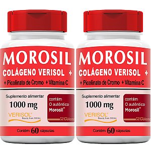 Kit 2x Morosil + Colágeno Verisol + Vitamina C 1000mg 120cps