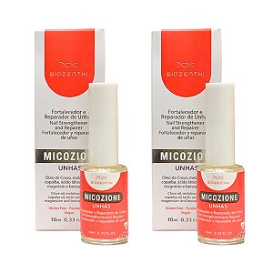 Kit 2x Micozione Natural Vegano Fortalecedor Reparador Unhas