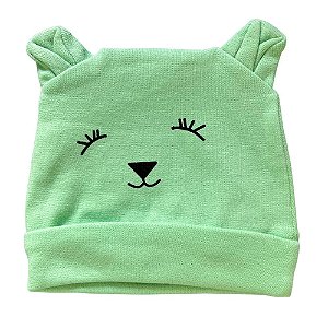 TOUCA URSO OLHOS FECHADOS (VERDE)
