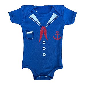 Body de bebê Marinheiro (Azul)