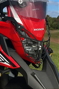 Protetor Farol Xre300 Nova 2023 2022 2021 nova 2019 2020 Xre 300 Aço Proteção honda