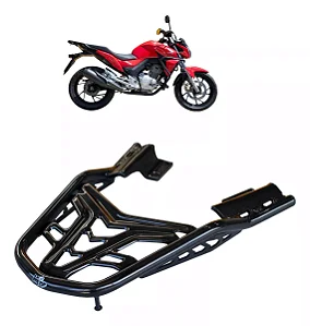 Bagageiro Honda Cb Twister 250 2016 A 2022 Preto suporte bau bauleto cb250f