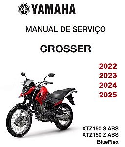 Manual de serviço manutenção (livro digital) Yamaha Crosser 2025 24 23 22 150 xtz150