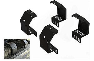 4x Suporte Para Rack de Caçamba Camionete Pick Up Universal Barraca de teto