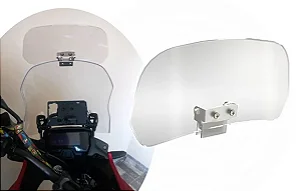 Defletor para bolha de moto - Tiger 900 V-strom 800 Himalayan Citycom Cruisym 300 africa twin defletor xmax 250