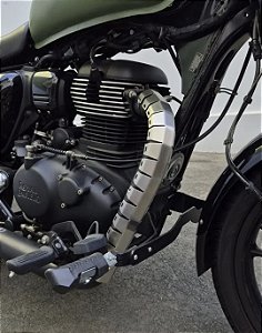 Protetor Inox Curva Escape Meteor 350 Hunter 350 Super Meteor Shotgun Classic Royal Enfield