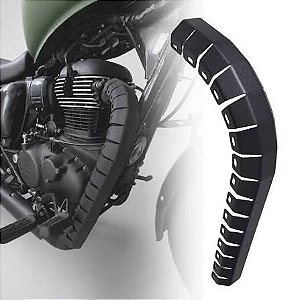 Protetor Preto Curva Escape Meteor 350 Hunter 350 Super Meteor Shotgun Classic Royal Enfield
