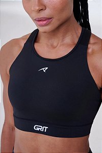 Top Grit Bossa Nadador C/ Bolso Ajustável-Preto