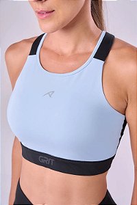 Top Grit Bossa Ajustável 1 Bolso Nadador-Azul Céu/Preto