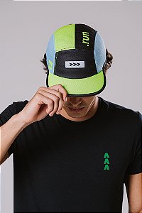 Boné Fastpace-Wave Preto e Amarelo Neon