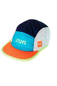 Boné Fastpace-Wave Laranja C/ Verde Turquesa