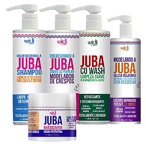 Kit Widi Care Linha Juba Geleia, Máscara, Co Wash, Higienizando E Encrespando