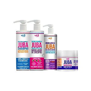 Kit Encrespando Juba Shampoo, Geléia, Máscara Widi Care