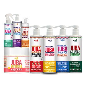 Kit Widi Juba Shampoo, Condicionador, Encaracolando, CoWash, Bruma, Geleia, Mousse e Manteiga