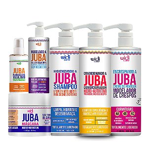 Kit Widi Care Linha Juba Shampoo, Condicionador, Encrespando, Máscara, Geleia e Blend