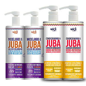 Kit Widi Care Juba 2 Condicionadores + 2 Geleias Modelando